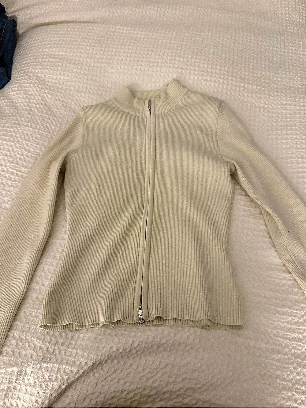 Peppermayo cream zip up sweater in a S/M